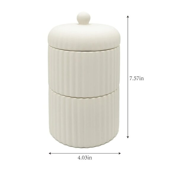 New 3 Piece Bathroom Canisters Containers Storage Canister Toiletries Personal H - Picture 13 of 15